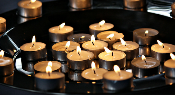 Candles for wake after cremation funeral services
