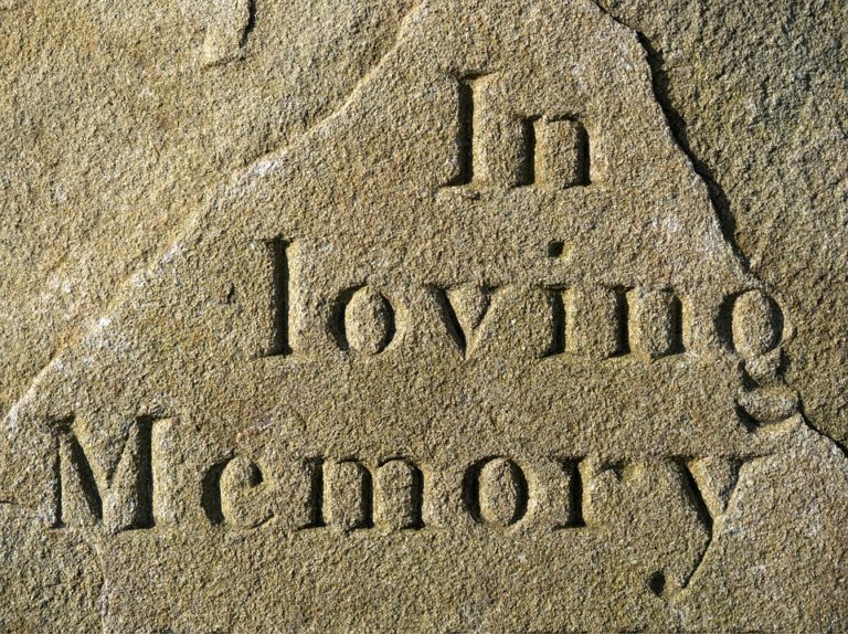 Coping with grief over Christmas image of in loving memory plaque